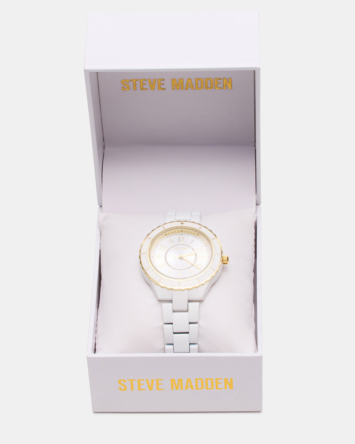 WOMEN'S STAINLESS STEEL WATCH White Women's Watch | Steve Madden Featured