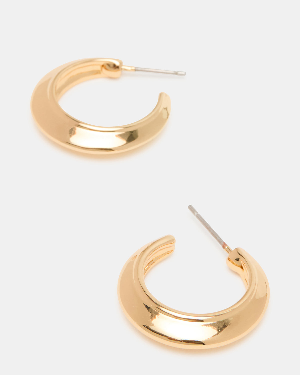 SMALL HOOP EARRINGS GOLD Women's Chubby Small Hoop Earrings | Steve Madden Signature