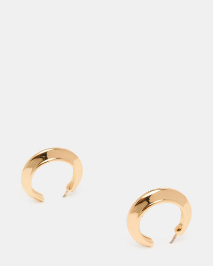 SMALL HOOP EARRINGS GOLD Women's Chubby Small Hoop Earrings | Steve Madden Signature