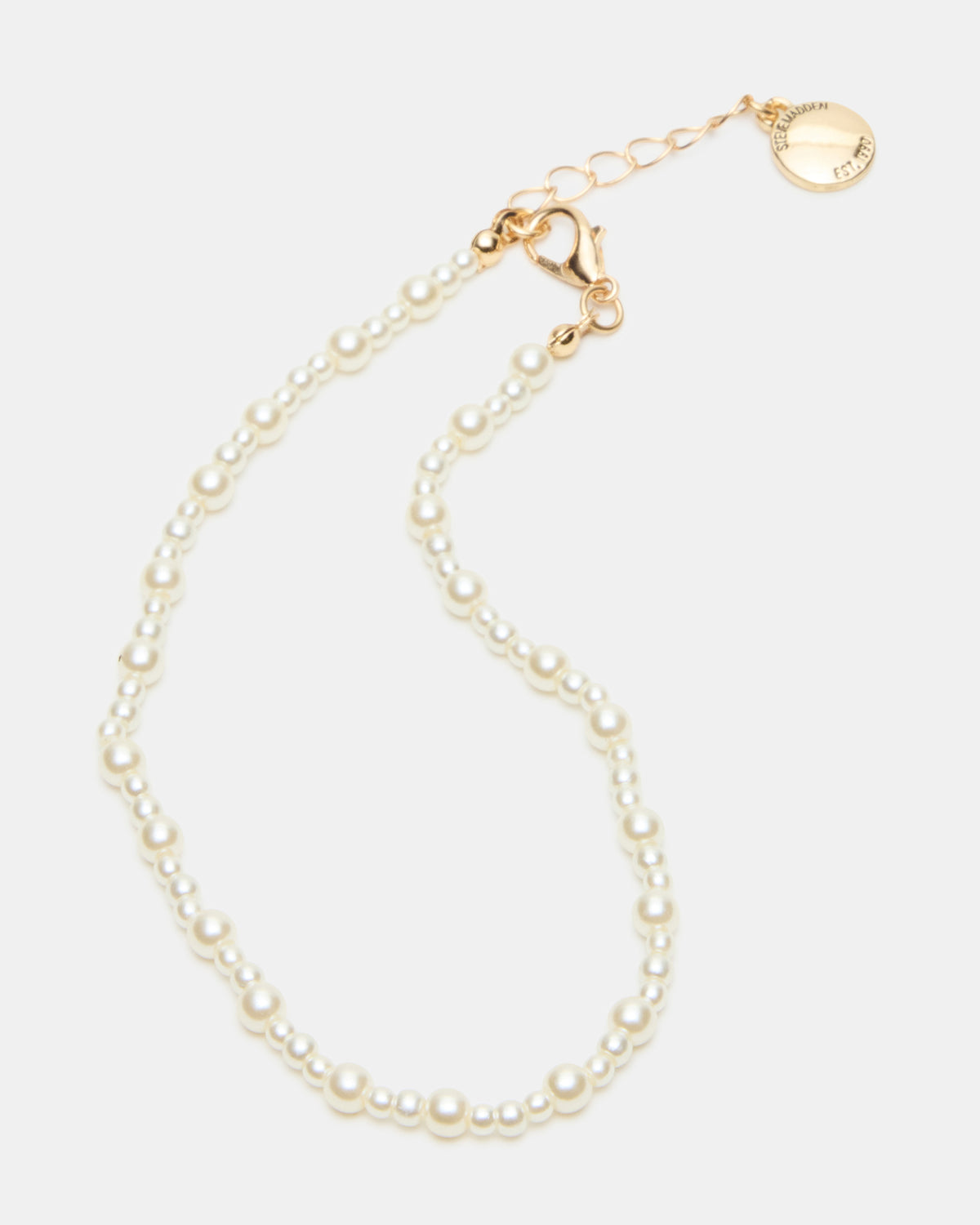 3-PIECE CHAIN ANKLET SET Women's Gold Chain Pearl Embellished Anklet Set | Steve Madden Featured
