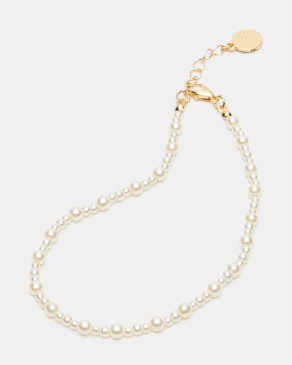 2-PIECE PEARL CHAIN ANKLET SET Women's Embellished Chain Anklet set | Steve Madden Deals