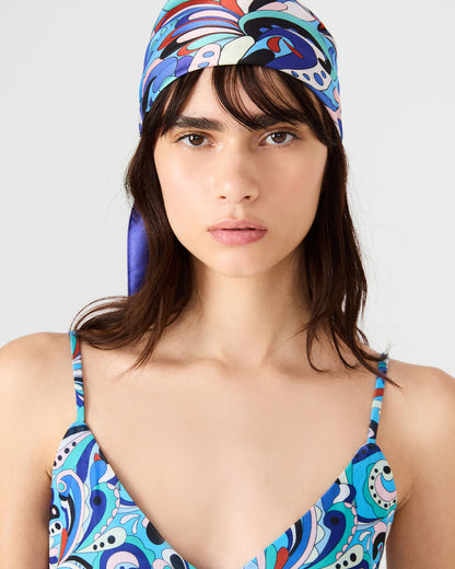 BLUE PRINTED SCARF Women's Resort Scarf | Steve Madden Best Seller