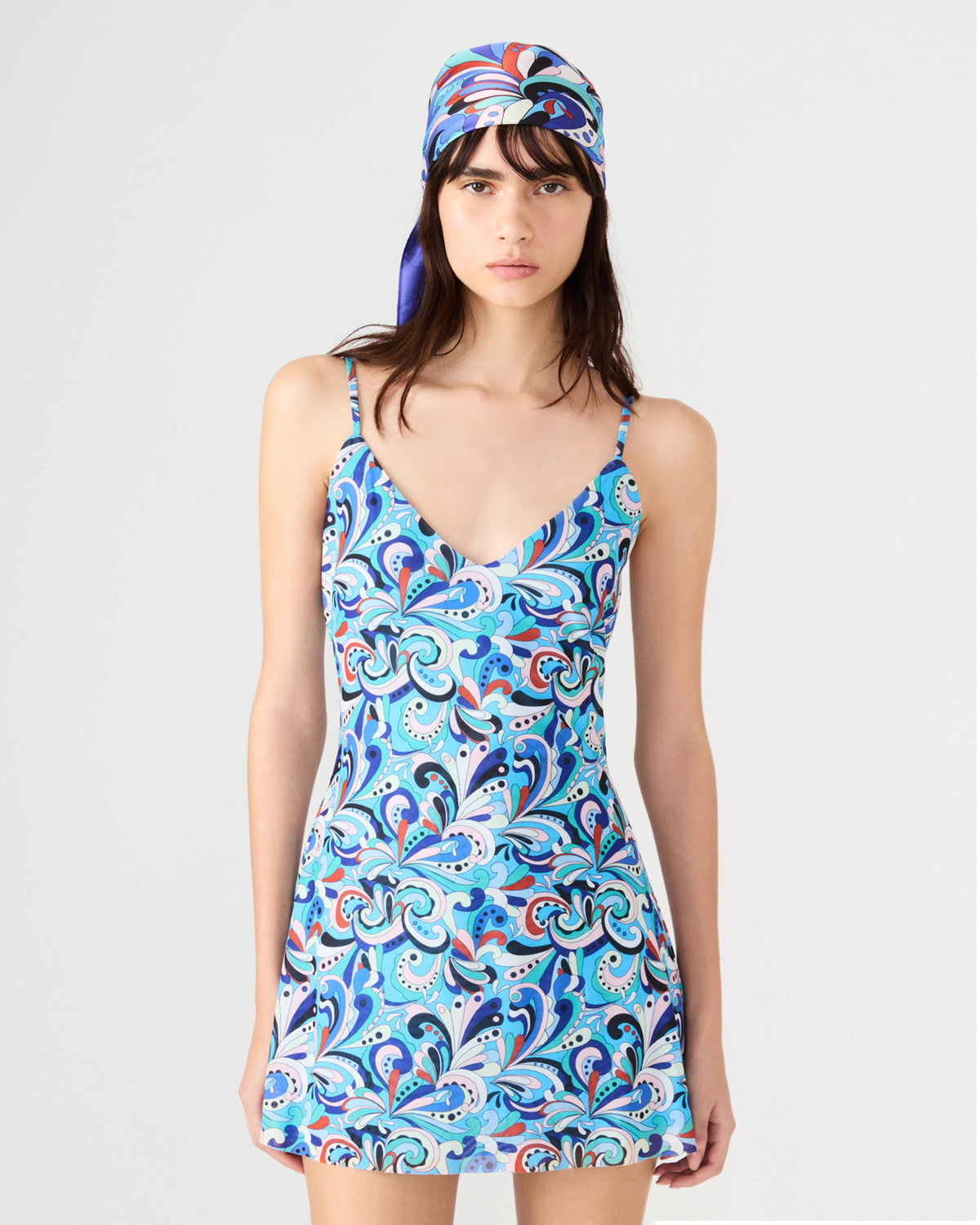 BLUE PRINTED SCARF Women's Resort Scarf | Steve Madden Best Seller