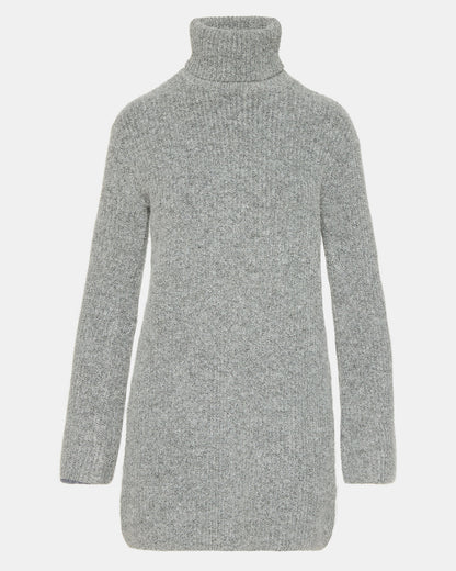 ABBIE Sweater Dress Grey | Mini Turtleneck Flared Sleeve Dress | Steve Madden Deals
