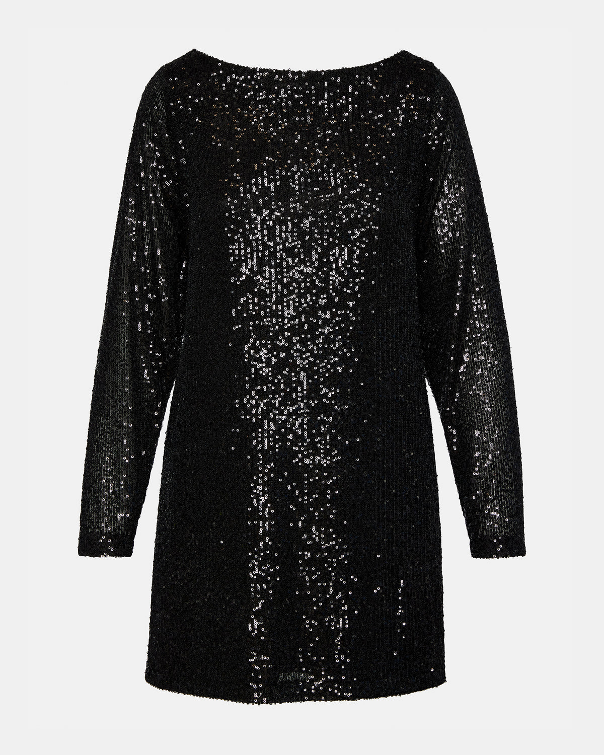 GINGER Dress Black | Women's Long-Sleeved Sequin Mini Dress | Steve Madden Sale