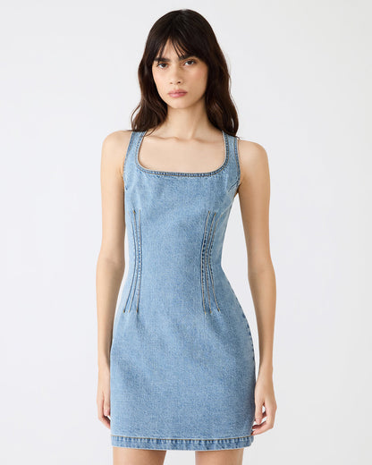 NOELLE Forever Blue Denim Mini Women's Dress | Steve Madden Top Pick