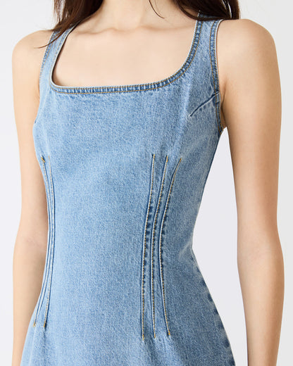 NOELLE Forever Blue Denim Mini Women's Dress | Steve Madden Top Pick