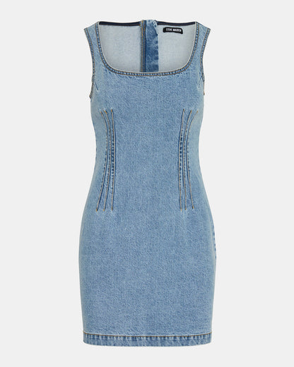 NOELLE Forever Blue Denim Mini Women's Dress | Steve Madden Top Pick