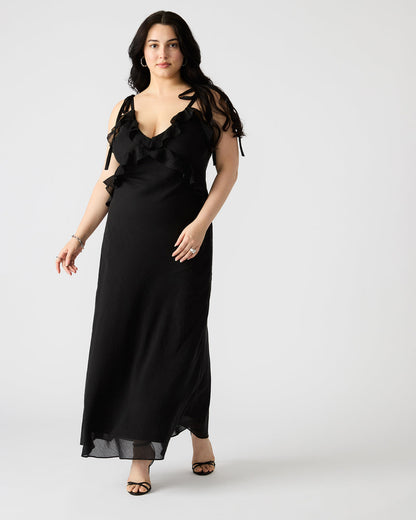 ADALINA Black Women's Maxi Dress | Steve Madden Great Value