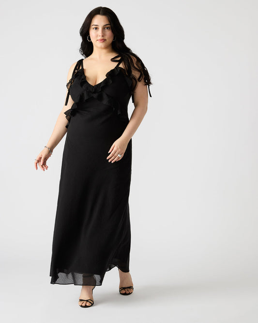 ADALINA Black Women's Maxi Dress | Steve Madden Great Value