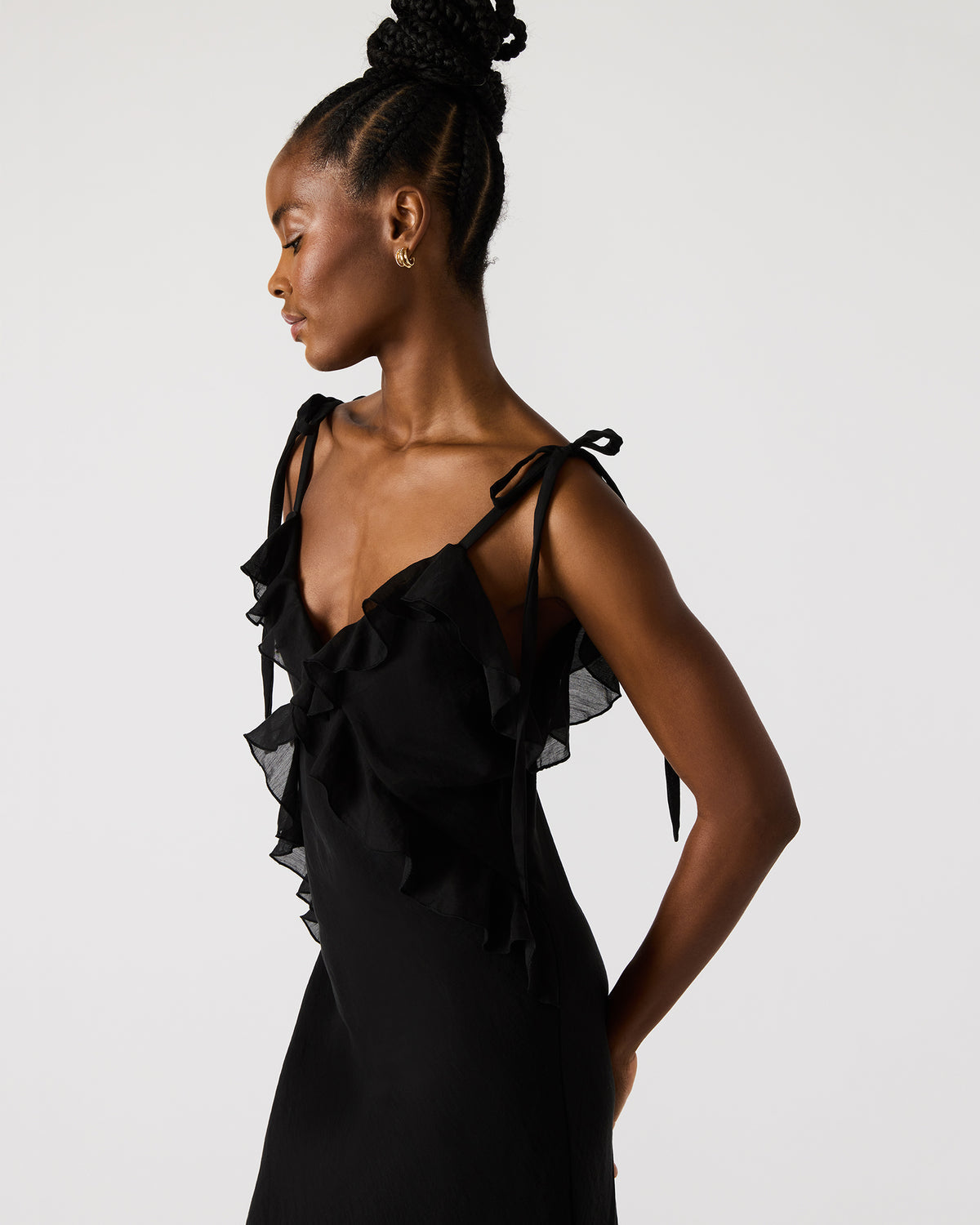 ADALINA Black Women's Maxi Dress | Steve Madden Great Value
