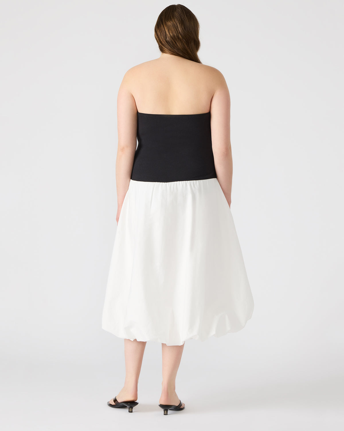 OLIVER Dress Smoke Strapless Midi Bubble Dress | Women's Dresses | Steve Madden Discount