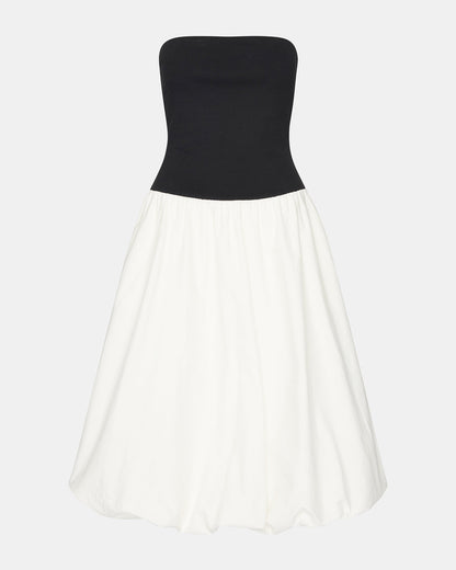 OLIVER Dress Smoke Strapless Midi Bubble Dress | Women's Dresses | Steve Madden Discount