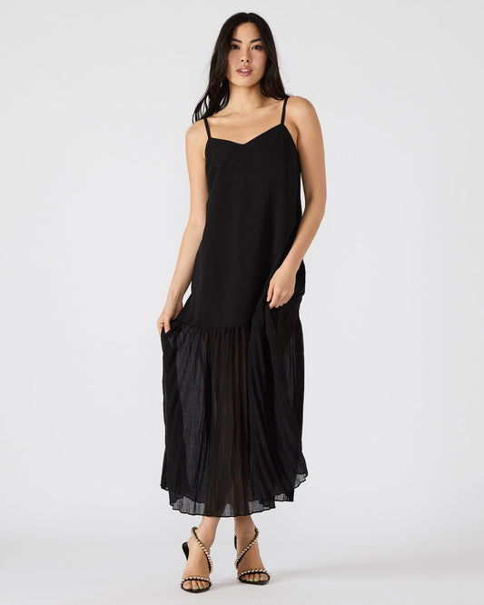 EMBER Black Flowy Sheer Maxi Women's Dress | Steve Madden Featured