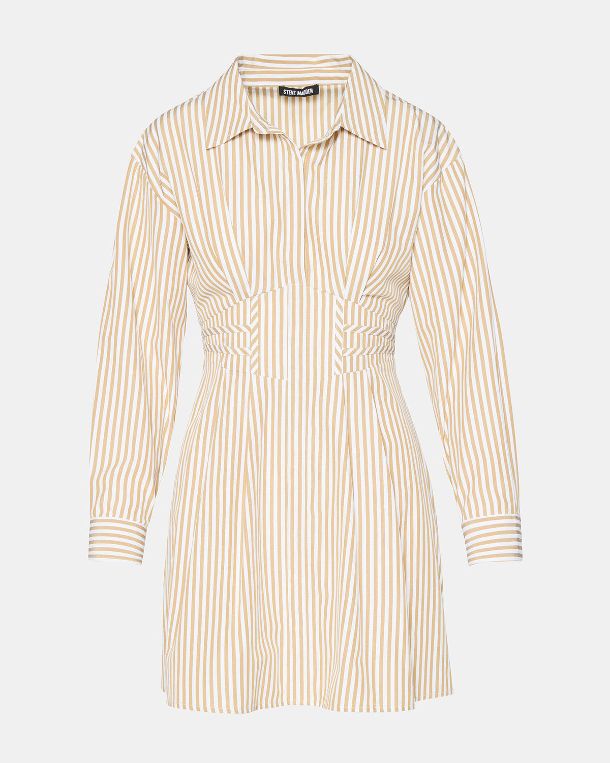 ARIA Taupe Women's Button-Up Mini Dress | Steve Madden Discount
