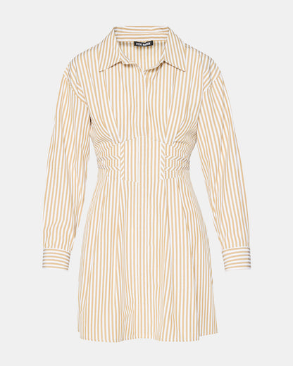 ARIA Taupe Women's Button-Up Mini Dress | Steve Madden Discount