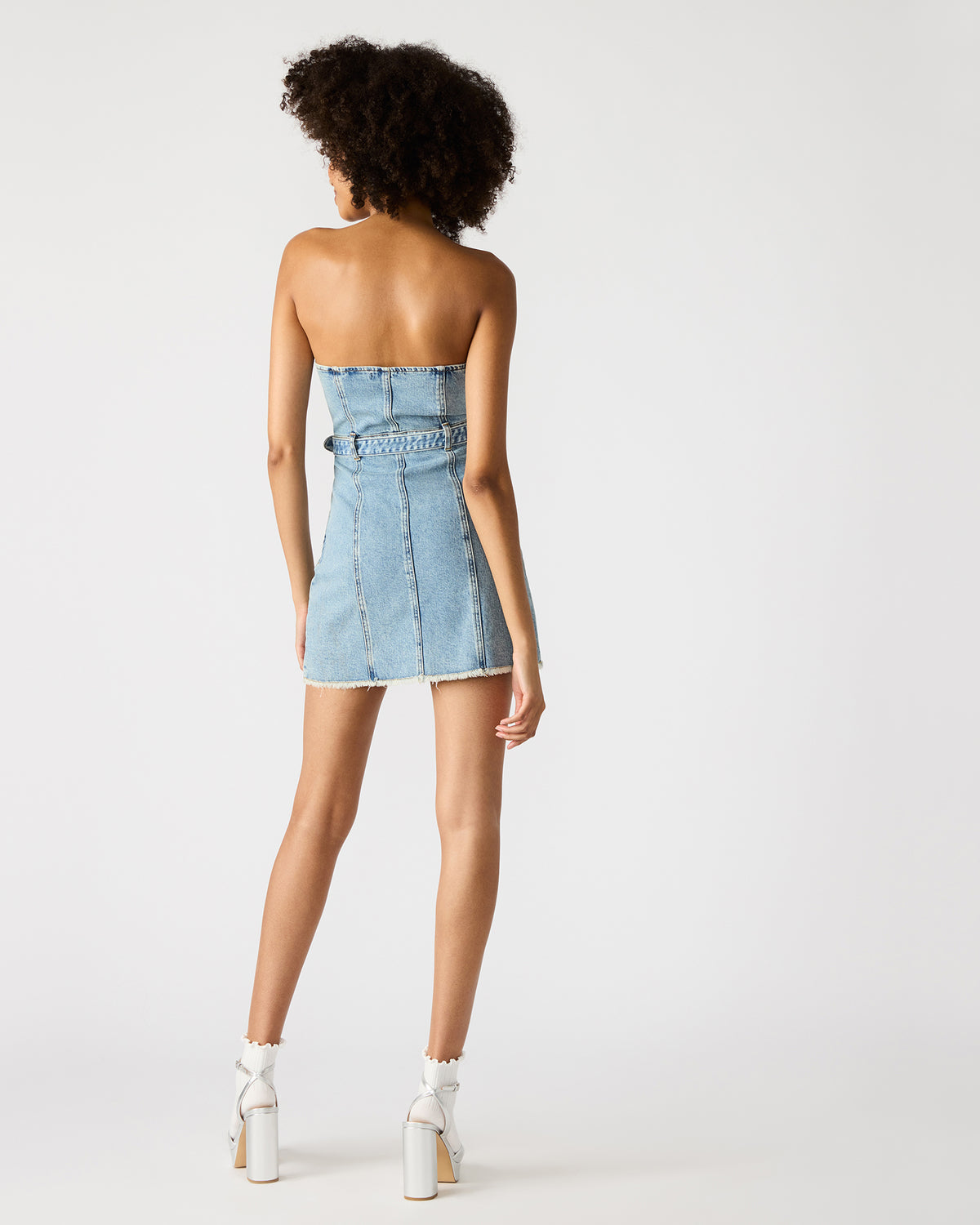 MATILDA Strapless Denim Mini Women's Dress | Steve Madden Recommended
