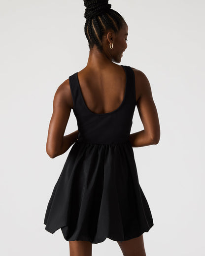 PALERMO Black Women's Mini Bubble-Hem Dress | Steve Madden Exclusive