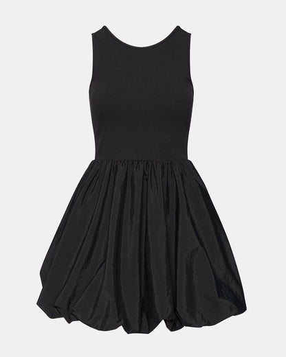 PALERMO Black Women's Mini Bubble-Hem Dress | Steve Madden Exclusive