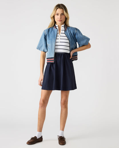 LYON Navy Women's Collared Sleeveless Flowy Dress | Steve Madden Trending