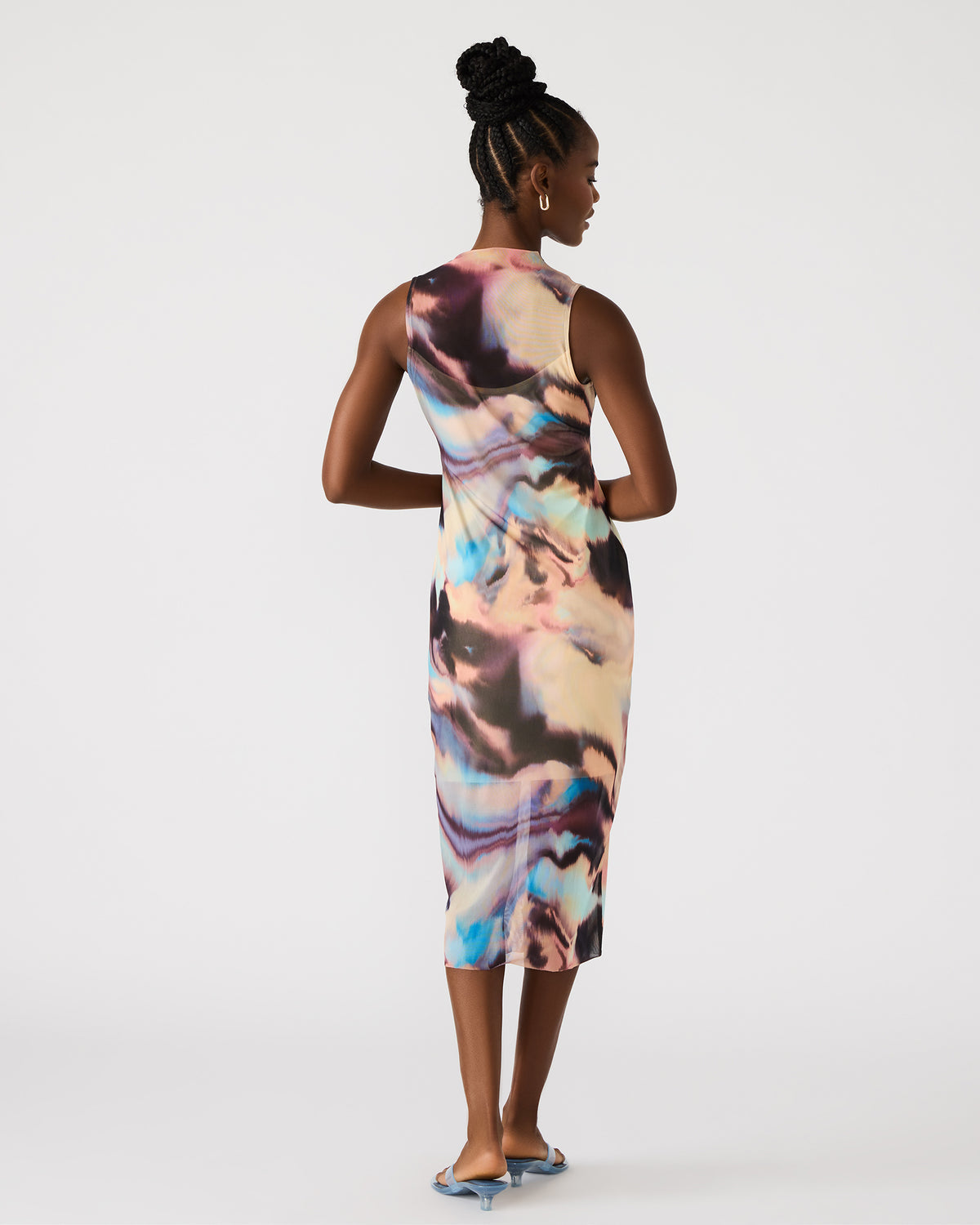 SIDRA Multi Women's Sleeveless Tie-Dye Midi Dress | Steve Madden Exclusive