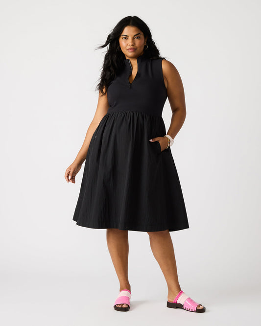 BERLIN White Women's Mock Neck Midi Dress | Steve Madden Everyday