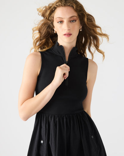 BERLIN White Women's Mock Neck Midi Dress | Steve Madden Everyday