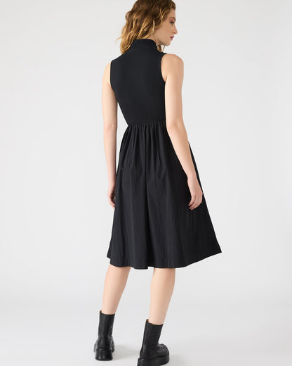 BERLIN White Women's Mock Neck Midi Dress | Steve Madden Everyday