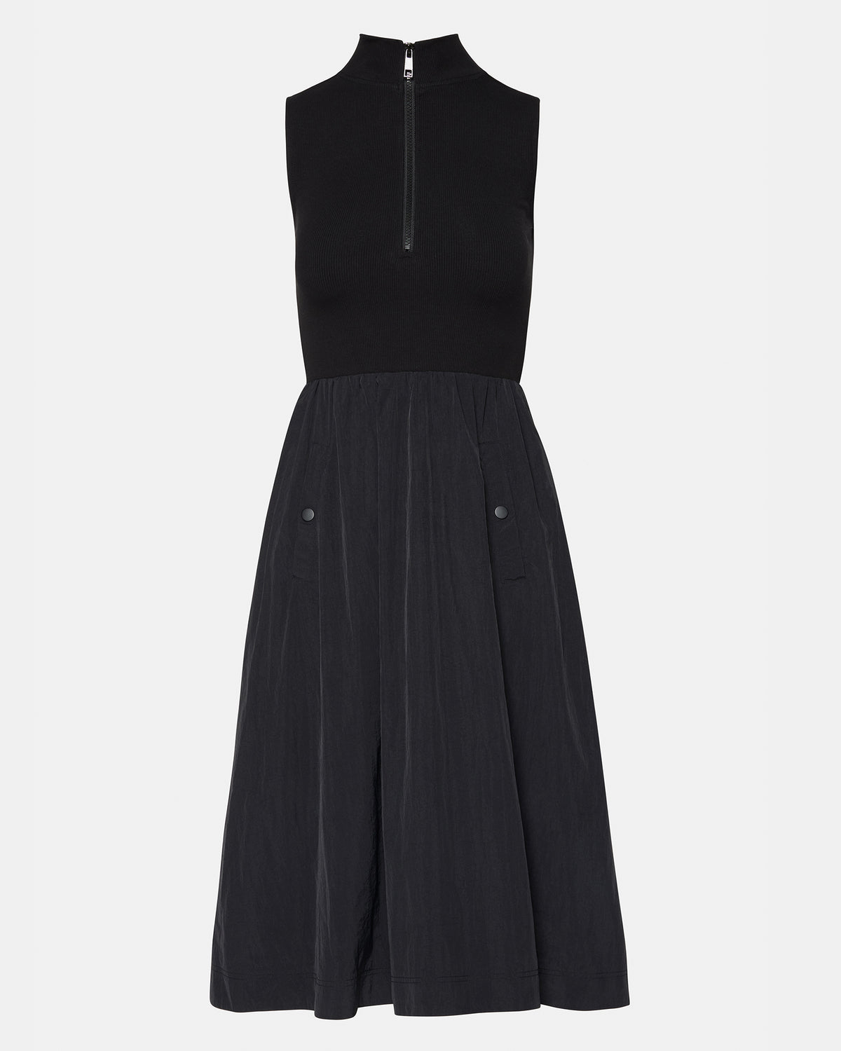 BERLIN White Women's Mock Neck Midi Dress | Steve Madden Everyday