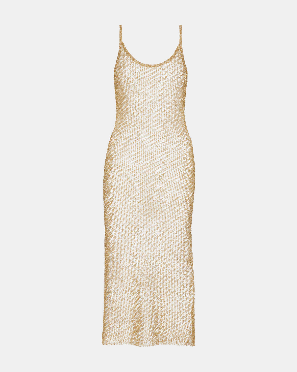 ANISHA Dress Gold | Women's Mesh Metallic Midi Dress | Steve Madden Featured