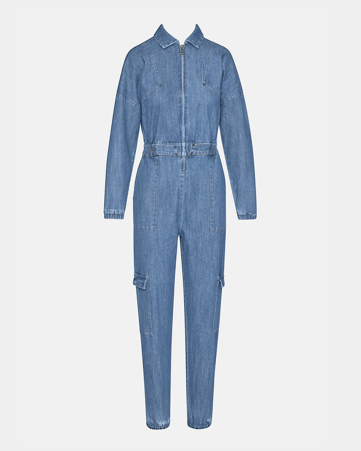 TRISTA Denim Women's Long-Sleeved Jumpsuit | Steve Madden Everyday