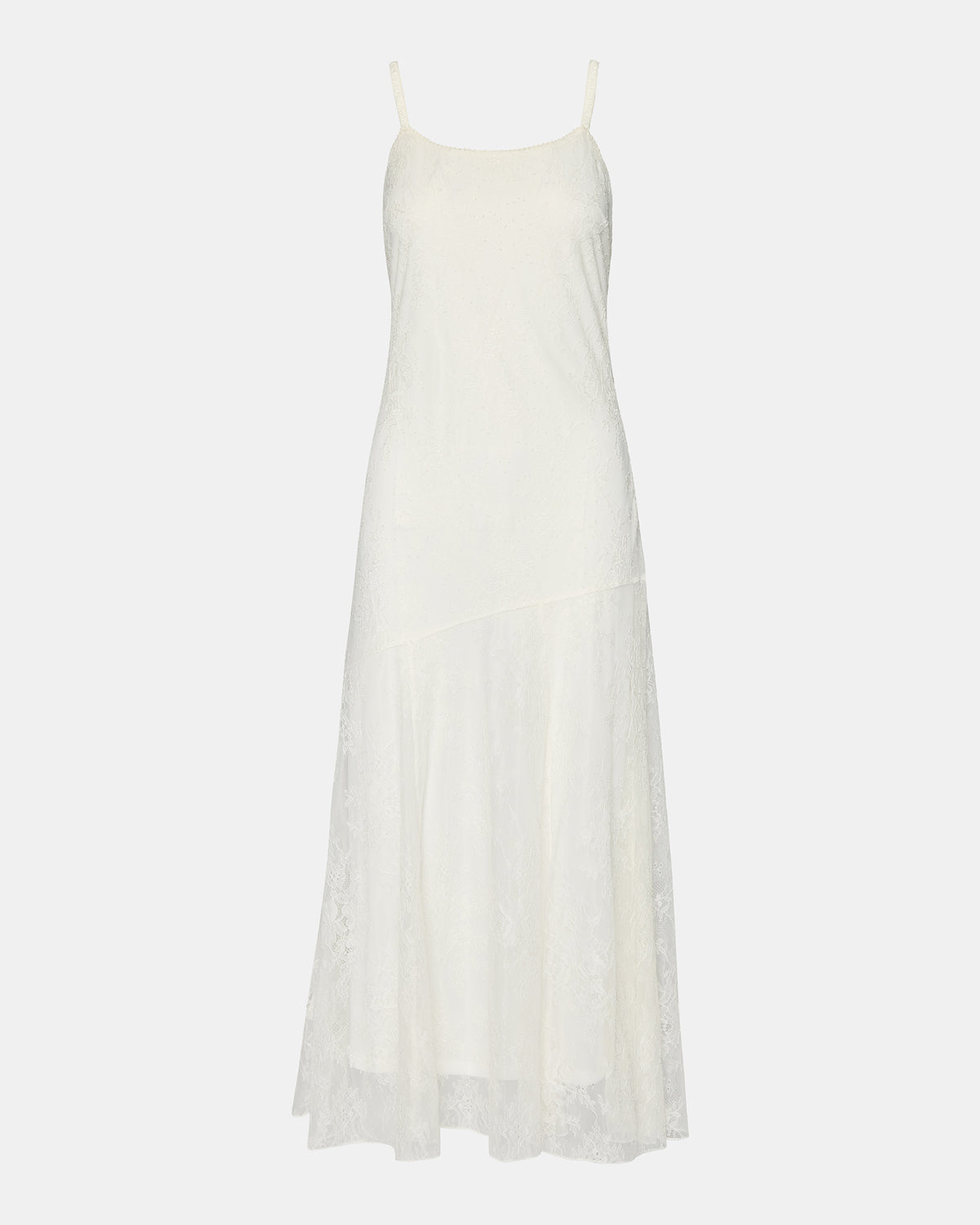 VEERA White Maxi Lace Flowy Women's Dress | Steve Madden Deals