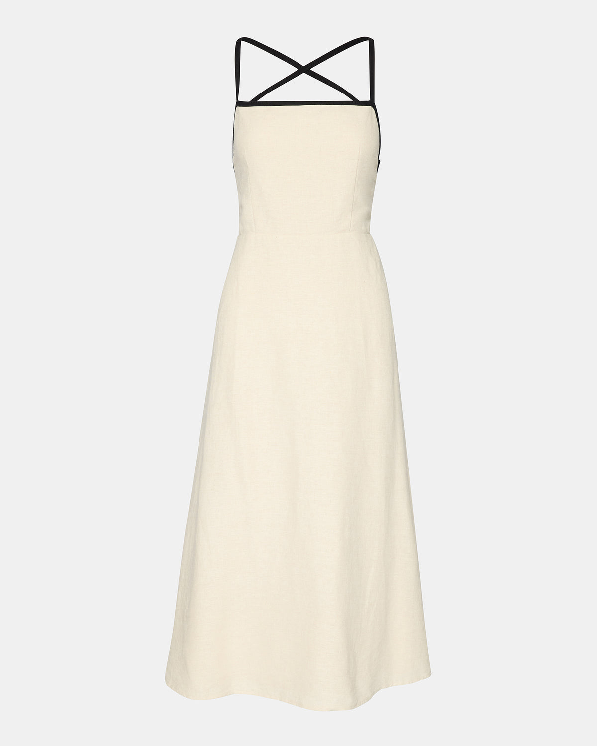 RIYAN Natural Women's Flowy Strappy Crossback Maxi Dress | Steve Madden Best Price