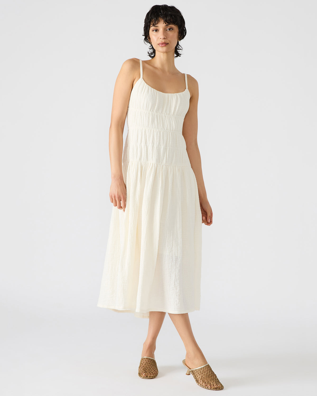 TOBY Ivory Maxi Flowy Bow Women's Dress | Steve Madden Popular