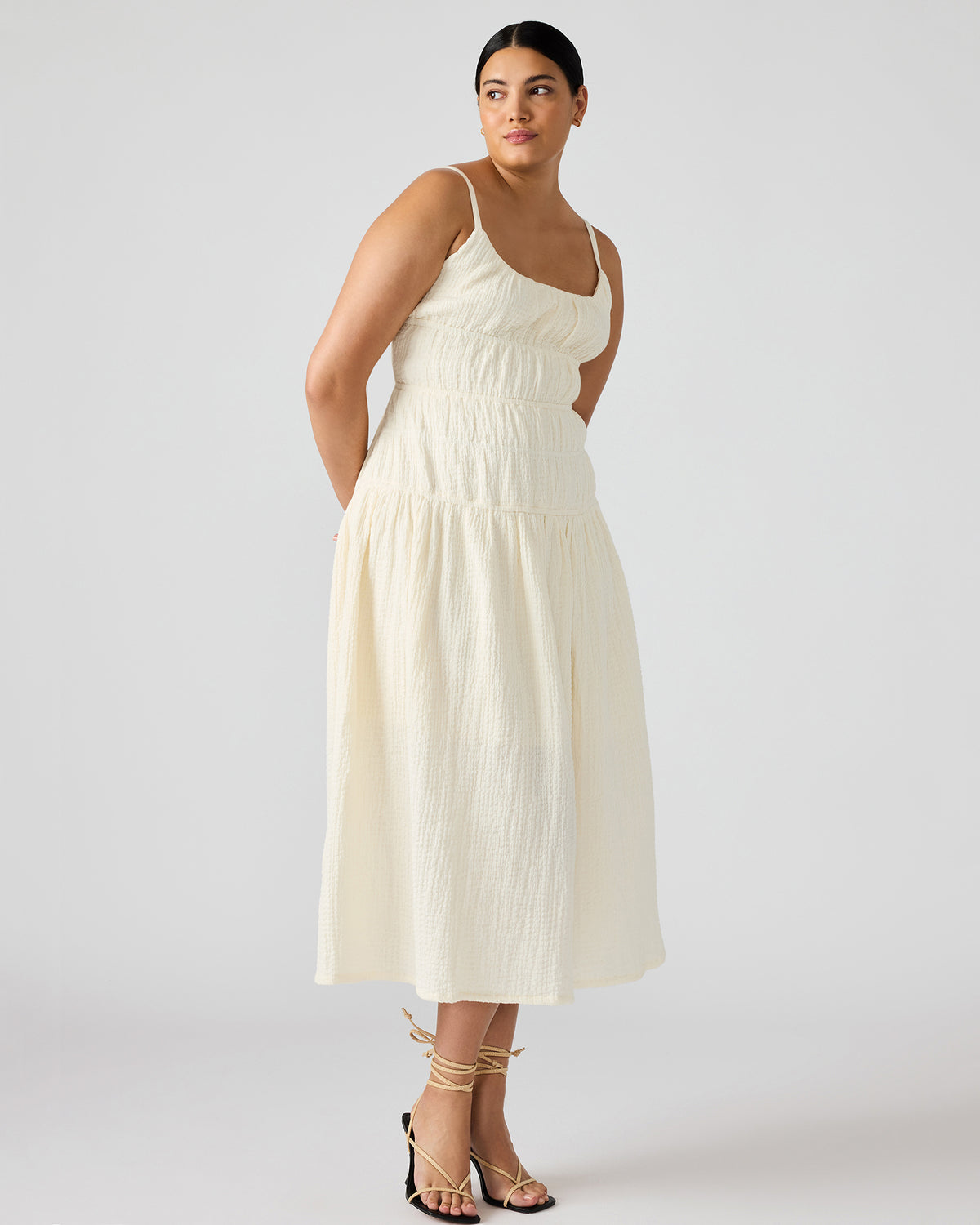 TOBY Ivory Maxi Flowy Bow Women's Dress | Steve Madden Popular