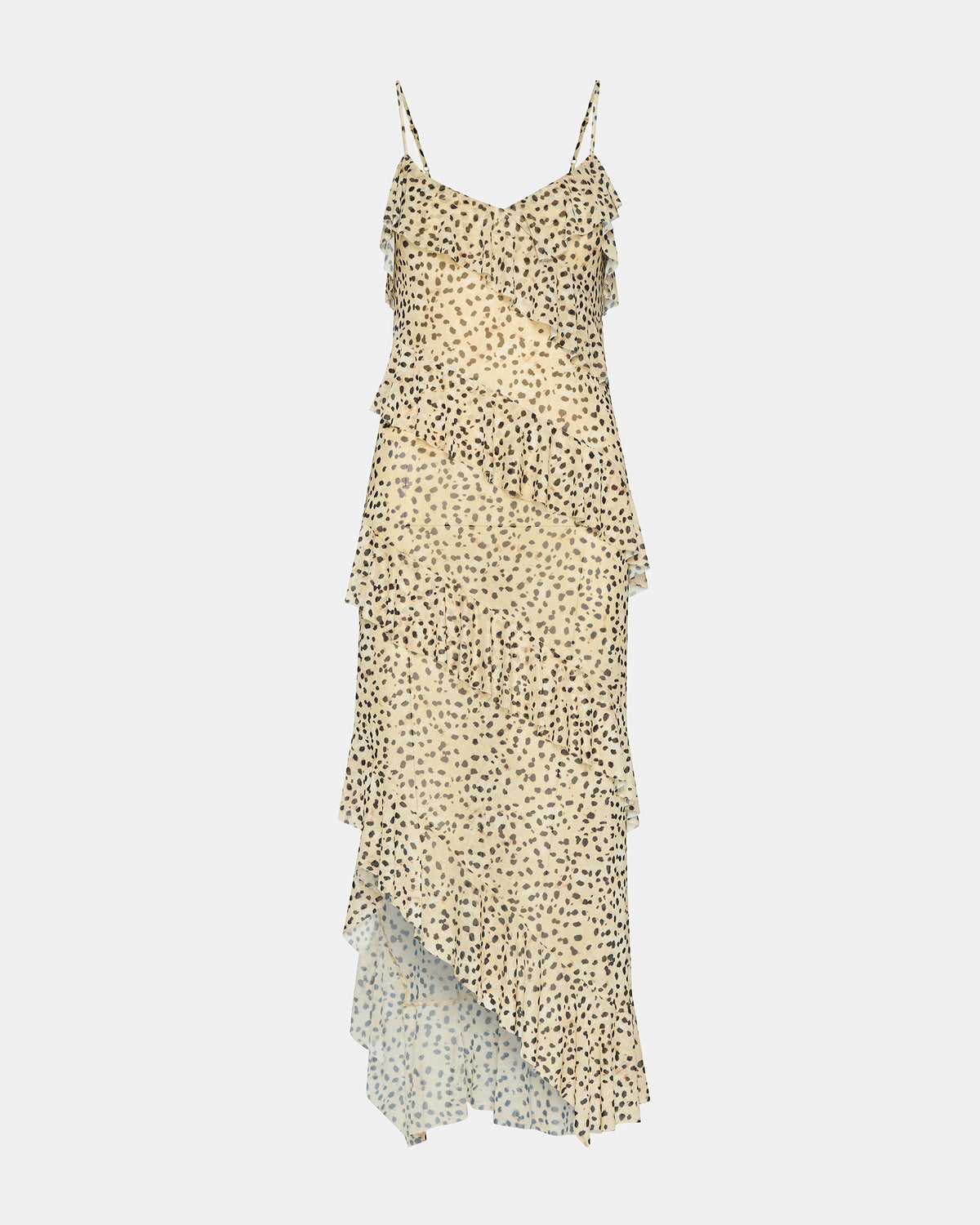 AIDA Sand Women's Flowy Sleeveless Ruffle Maxi Dress | Steve Madden Exclusive