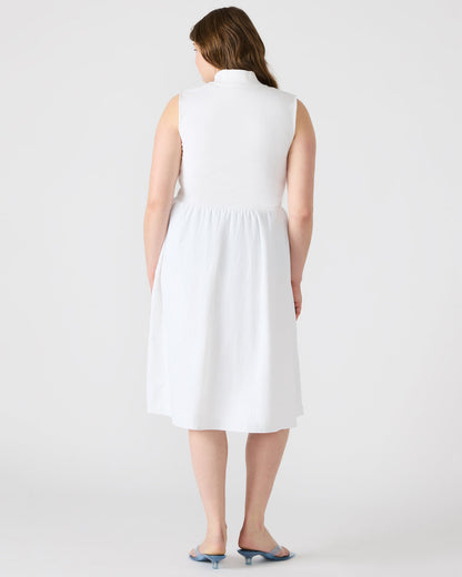 BERLIN White Women's Mock Neck Midi Dress | Steve Madden Value