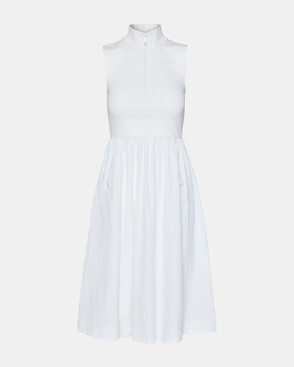 BERLIN White Women's Mock Neck Midi Dress | Steve Madden Value