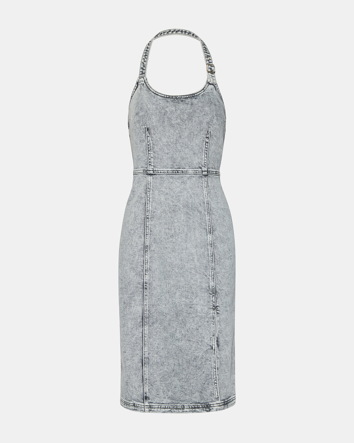 GIA Light Grey Women's Denim Midi Dress | Steve Madden Best Price