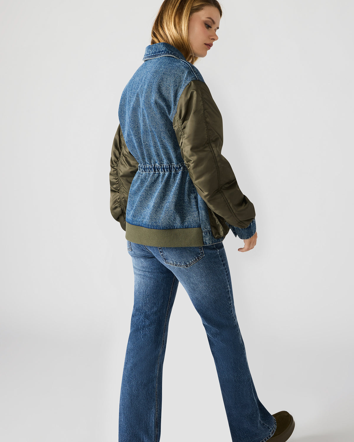 JOIE Dark Navy Long-Sleeved Button-Up Collared Women's Jacket | Steve Madden Smart Buy