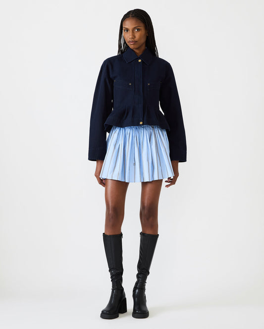 SLOAN Midnight Sky Long-Sleeved Zip-Up Women's Jacket | Steve Madden Special Offer