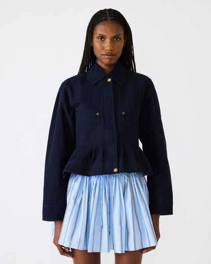 SLOAN Midnight Sky Long-Sleeved Zip-Up Women's Jacket | Steve Madden Special Offer