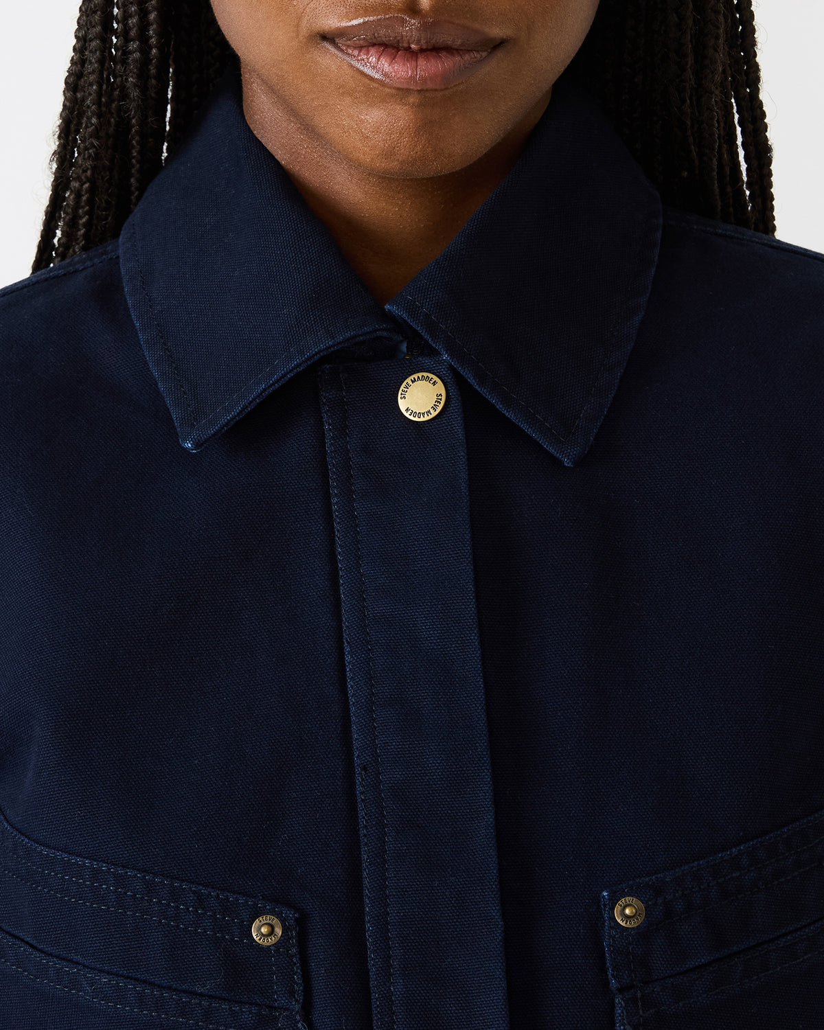 SLOAN Midnight Sky Long-Sleeved Zip-Up Women's Jacket | Steve Madden Special Offer