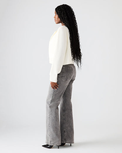 SERENEA White Women's Long-Sleeved Open-Front Blazer | Steve Madden Essential