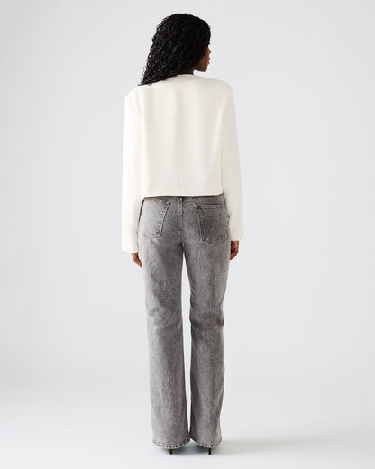 SERENEA White Women's Long-Sleeved Open-Front Blazer | Steve Madden Essential