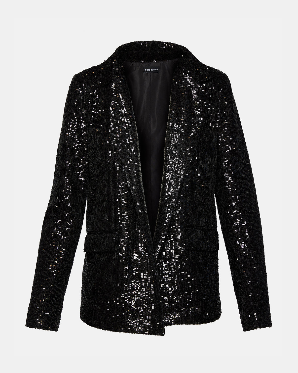 PAYTON Sequin Blazer Black | Women's Blazers | Steve Madden Hot Sale