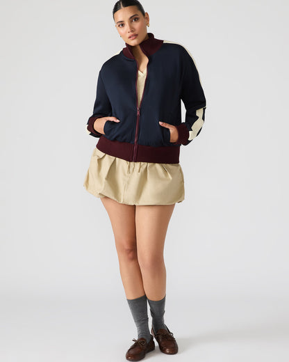 DAISY Midnight Long-Sleeved Zip-Up Athletic Women's Jacket | Steve Madden Latest