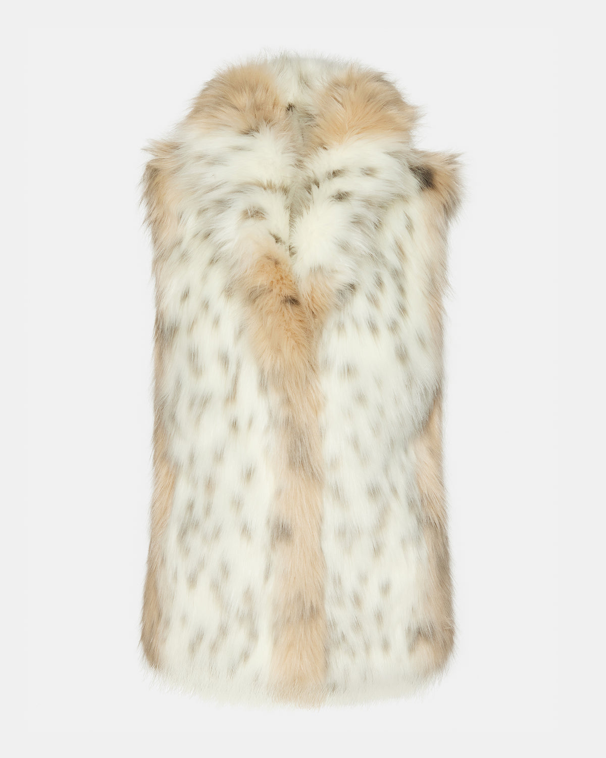 RUBICON Snow Leopard Women's Faux Fur Vest | Steve Madden Premium