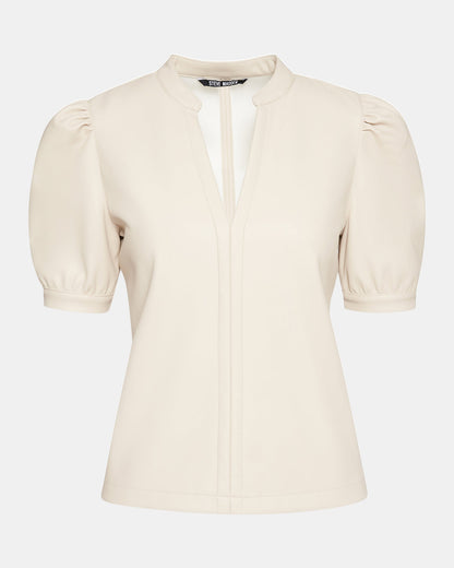 JANE Bone Women's Short-Sleeved Suede Top | Steve Madden Signature
