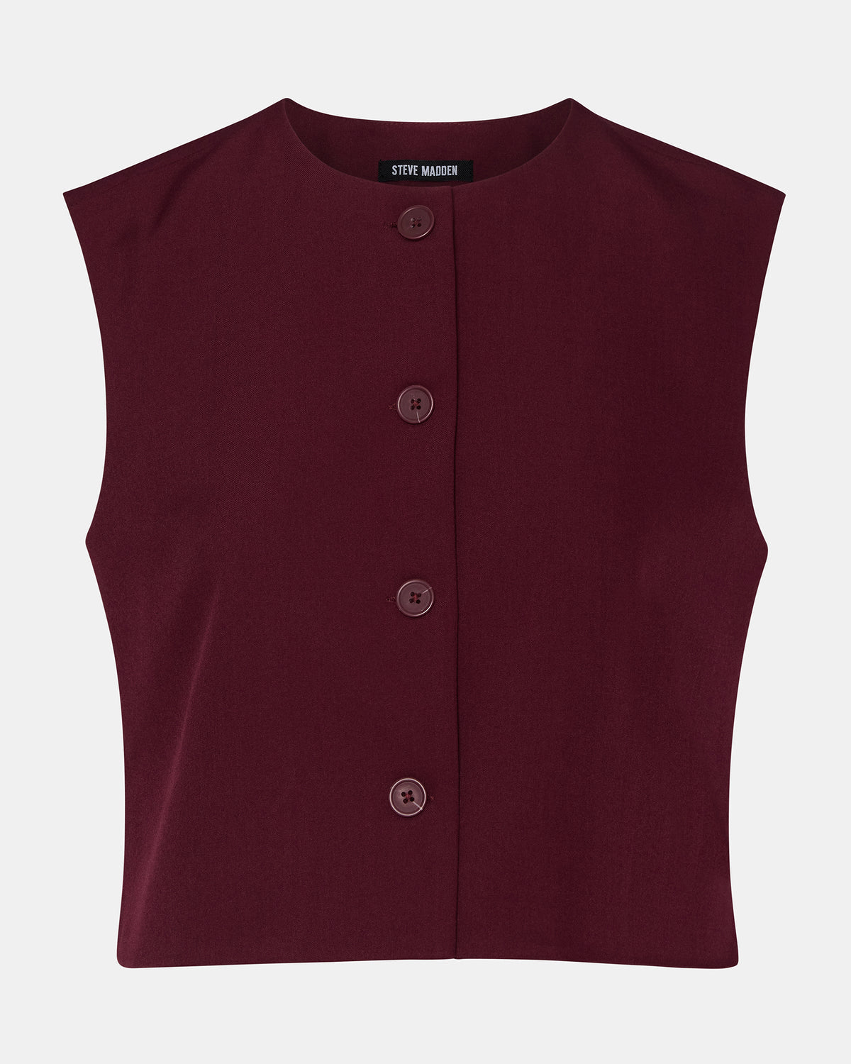 ALESSA Wine Button-Up Women's Top | Steve Madden Featured